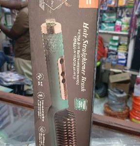 Hair staightener brush